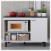 Balcão Cozinha Cooktop Buffet Cook 1 Porta Branco Caemmun