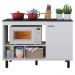Balcão Cozinha Cooktop Buffet Cook 1 Porta Branco Caemmun