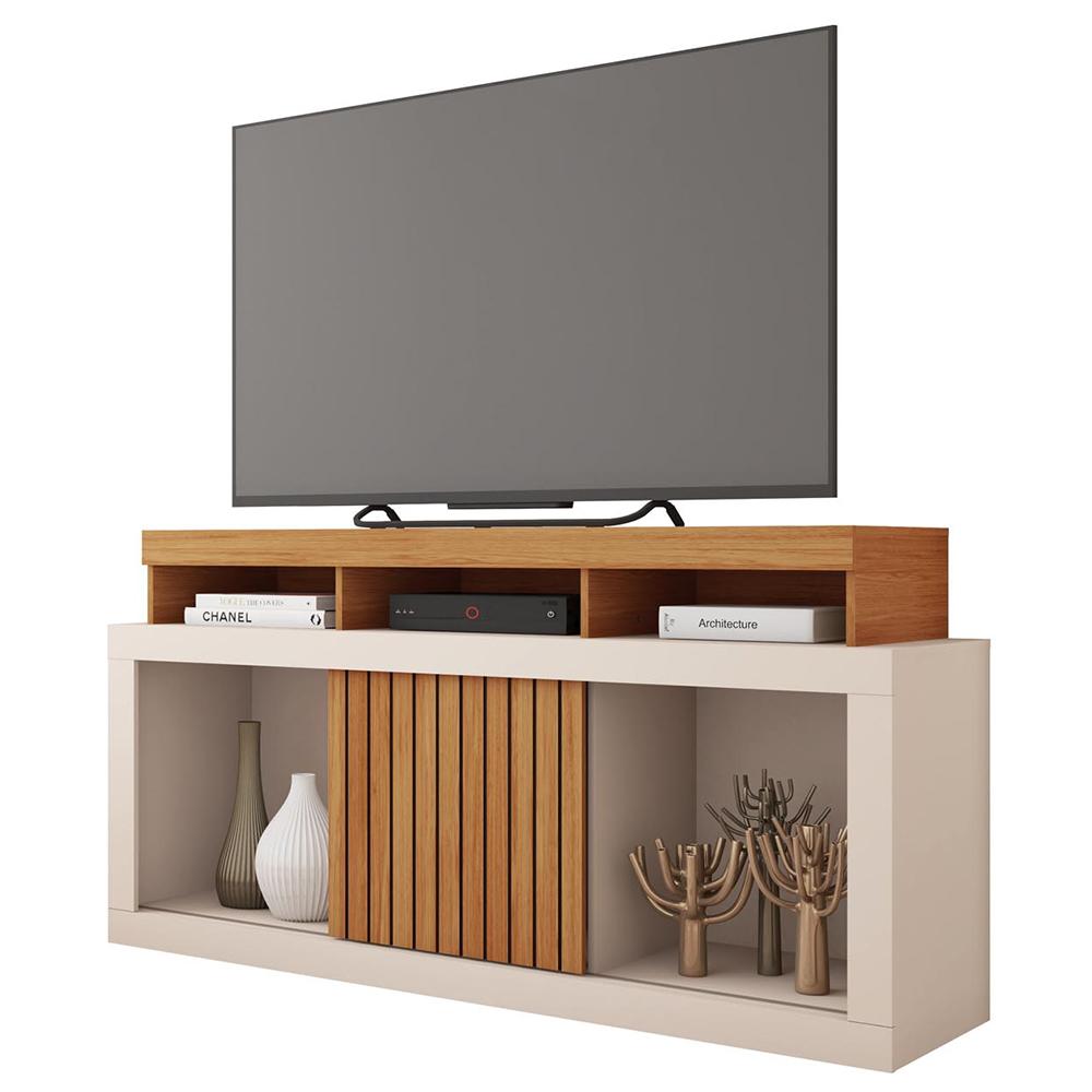 Bancada Rack Para TV até 55 Polegadas Marrom Frost Caemmun