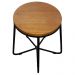 Banco Cross Baixo Decorativo Preto - Overseas