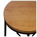 Banco Cross Baixo Decorativo Preto - Overseas