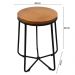 Banco Cross Baixo Decorativo Preto - Overseas