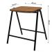 Banco Stak Decorativo Baixo Preto - Overseas