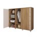Cômoda 5 Gavetas Com 2 Portas 136cm Buriti Off White Pegasus Caemmum