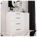 Cômoda Sapateira 1 Porta 4 Gavetas Branco Palacius Caemmun
