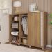 Cômoda Sapateira 2 Portas 5 Gavetas  Marrom Pegasus Caemmun