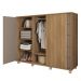 Cômoda Sapateira 2 Portas 5 Gavetas Marrom Pegasus Caemmun