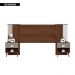 Cabeceira Para Cama Casal Extensível Reflex Marrom Caemmun