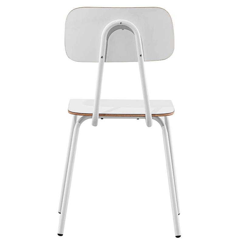 Cadeira School Decorativa Branca Overseas