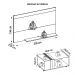 Conjunto Sala De Estar Painel Para TV Com Mesa Malha Caemmun