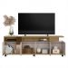Conjunto Sala De Estar Rack Bancada Mesa Columbus Caemmun