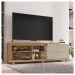 Conjunto Sala de Estar Bancada E Mesa Harmony Marrom Caemmun