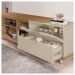 Conjunto Sala de Estar Bancada E Mesa Harmony Marrom Caemmun