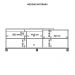 Conjunto Sala de Estar Bancada E Mesa Harmony Marrom Caemmun