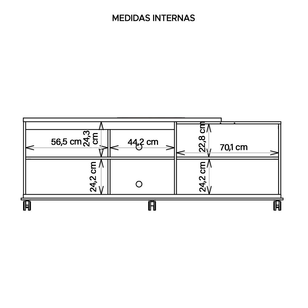 Conjunto Sala de Estar Bancada E Mesa Harmony Marrom Caemmun
