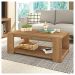 Conjunto Sala de Estar Bancada Mesa Marrom Harmony Caemmun