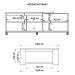 Conjunto Sala de Estar Bancada Mesa Marrom Harmony Caemmun