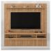 Conjunto Sala de Estar Painel Mesa Marrom Norton Caemmun