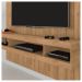 Conjunto Sala de Estar Painel Mesa Marrom Norton Caemmun