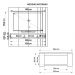 Conjunto Sala de Estar Painel Mesa Marrom Norton Caemmun