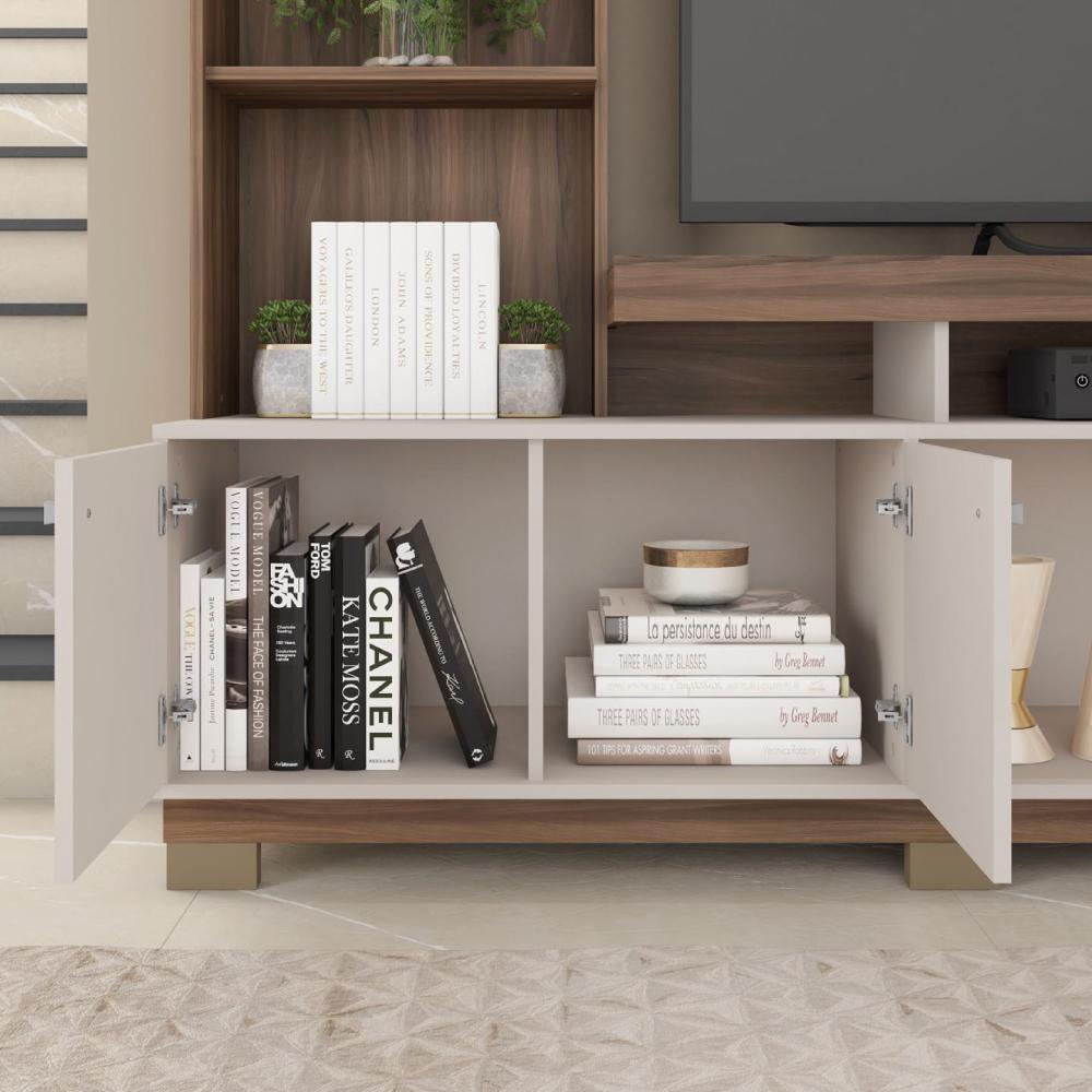 Estante Home Bambam Para TV até 65 Polegadas Marrom Caemmun