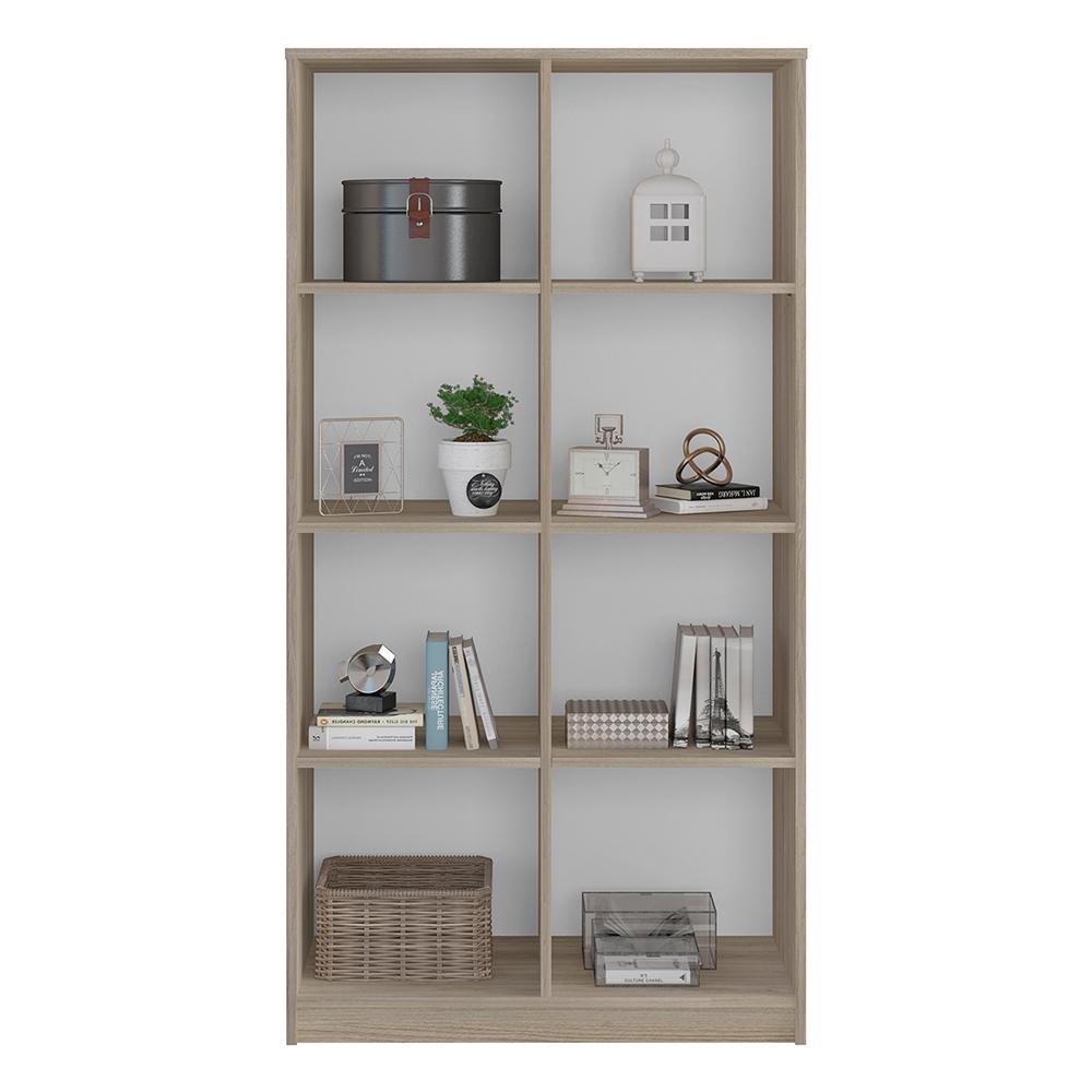 Estante Livreiro Multiuso 8 Nichos Branco Side Caemmun