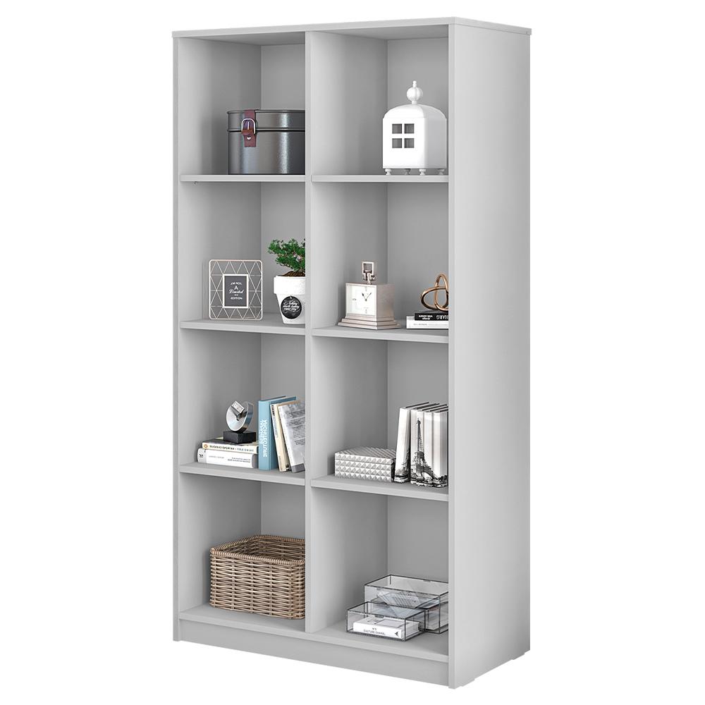 Estante Para Livros Alta Decorativa Meta Branca Caemmun