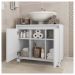 Gabinete Armário Para Banheiro 2 Portas Clean Branco Caemmun