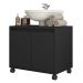 Gabinete Armário Para Banheiro 2 Portas Clean Preto Caemmun