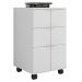 Gaveteiro 3 Gavetas Cubic Branco Fosco - Caemmun