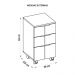 Gaveteiro 3 Gavetas Cubic Branco Fosco - Caemmun