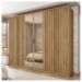 Guarda Roupa Casal 6 Portas 2 Espelhos Marrom Centurium