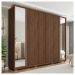 Guarda Roupa Casal 6 Portas 2 Espelhos Marrom Next