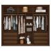 Guarda Roupa Casal 6 Portas Espelho 6 Gavetas Marrom Reflecta