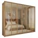 Guarda Roupa Casal 6 Portas Espelho 6 Gavetas Marrom Reflex