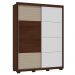 Guarda Roupa Casal Confort 2 Portas 3 Gavetas Marrom Caemmun