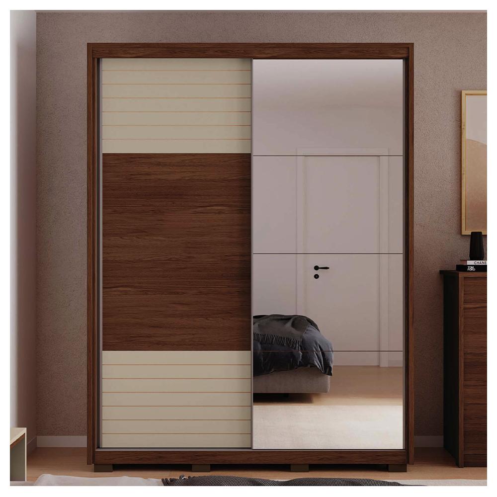 Guarda Roupa Casal Confort 2 Portas 3 Gavetas Marrom Caemmun