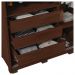 Guarda Roupa Casal Confort 2 Portas 3 Gavetas Marrom Caemmun