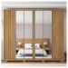 Guarda Roupa Casal Grande 6 Portas 4 Espelhos Marrom Apollo