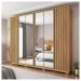 Guarda Roupa Casal Grande 6 Portas 4 Espelhos Marrom Apollo