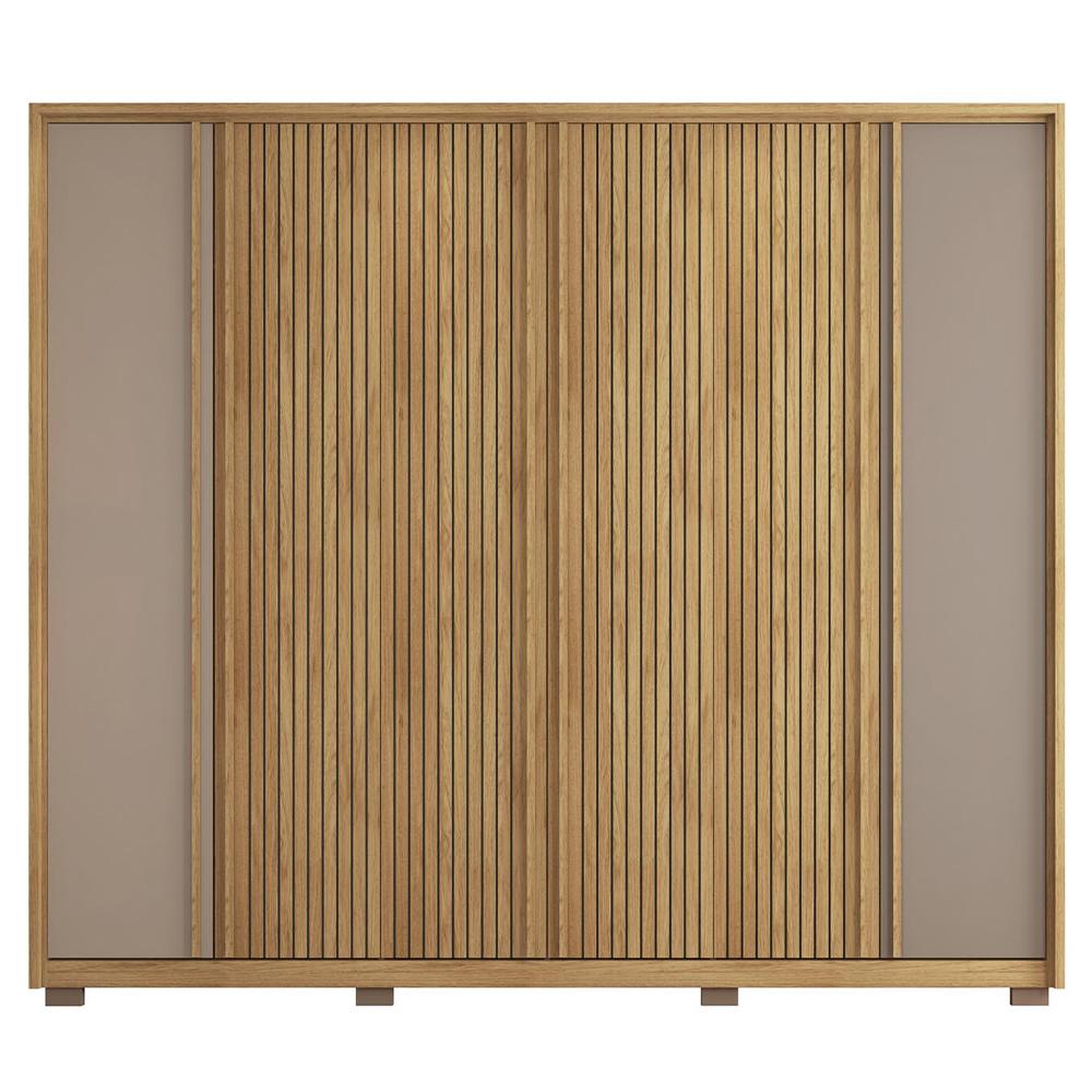 Guarda Roupa Casal Grande 6 Portas 4 Gavetas Marrom Proximus