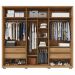 Guarda Roupa Casal Grande 6 Portas 4 Gavetas Marrom Proximus