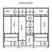 Guarda Roupa Casal Grande 6 Portas 4 Gavetas Marrom Proximus