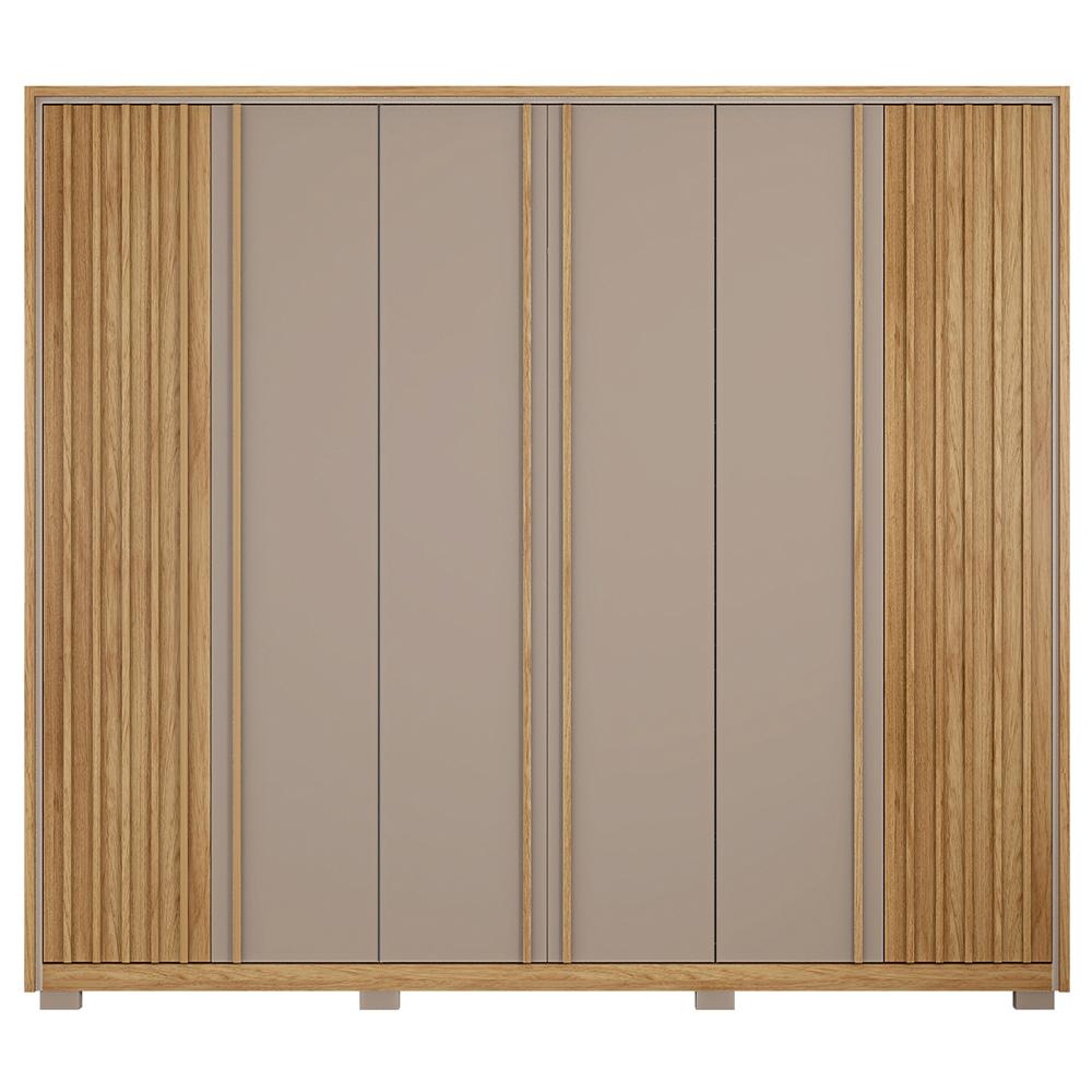 Guarda Roupa Casal Grande 6 Portas 6 Gavetas Marrom Apollo