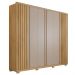 Guarda Roupa Casal Grande 6 Portas 6 Gavetas Marrom Apollo