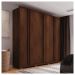 Guarda Roupa Casal Mozart 6 Portas 4 Gavetas Marrom Caemmun