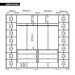 Guarda Roupa Casal Quintus 6 Portas 2 Espelho Marrom Caemmun