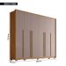 Guarda Roupa Casal Quintus 6 Portas 6 Gavetas Marrom Caemmun
