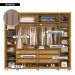Guarda Roupa Casal Quintus 6 Portas 6 Gavetas Marrom Caemmun