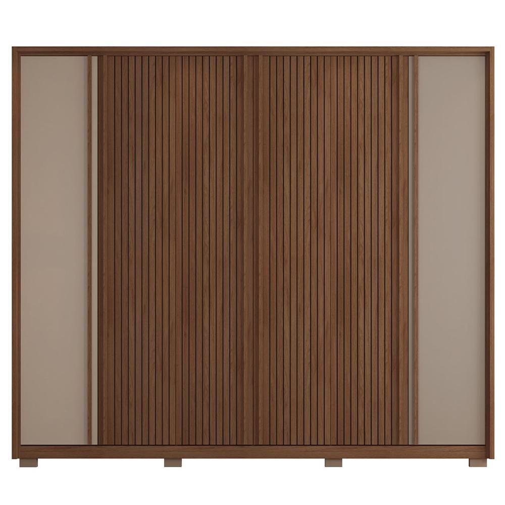 Guarda Roupa Grande Casal 6 Portas 4 Gavetas Marrom Proximus